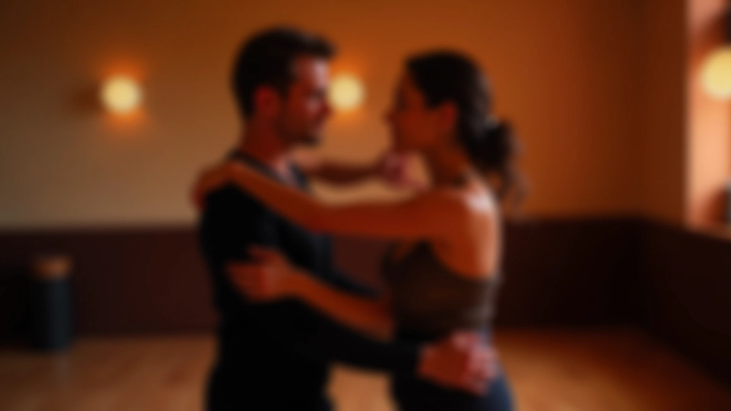 Two dancers demonstrating proper bachata frame with correct arm and body positioning from side angle
